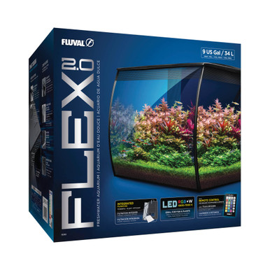 最終値下げFLUVAL FLEX FRESHWATER KIT 15050-Fluval-Flex-2-0-Aquarium