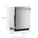 Kitchenaid® Third Level Utensil Rack Dishwasher with 30+ Total Wash Jets in PrintShield™ Finish, 47 dBA KDFS224SPS
