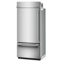 Kitchenaid® 20.8 Cu. Ft. 36" Built-In Bottom Mount Refrigerator with Platinum Interior KBBL336SPS