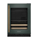 Kitchenaid® 24" Beverage Center with Glass Door and Wood-Front Racks KUBR524SJP