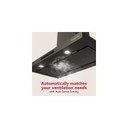 KitchenAid® 36-inch Wall-Mount, 4-Speed Canopy Hood KVWC736SBE