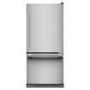 Kitchenaid® 19 Cu. Ft. 30-Inch Standard-Depth Bottom Mount Refrigerator with Right Door Swing KRBR130SPS