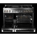 Jennair® 48" RISE™ Gas Professional-Style Range with Infrared Grill JGRP648HL