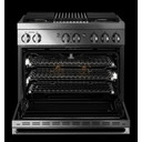 Jennair® 36" NOIR™ Dual-Fuel Professional-Style Range JDRP636HM