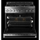 Jennair® 36" NOIR™ Gas Professional-Style Range JGRP436HM