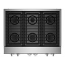 Jennair® 36" NOIR™ Gas Professional-Style Rangetop JGCP436HM