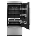 Jenn-Air® 36” Fully Integrated Built-In Bottom-Freezer Refrigerator (Right-Hand Door Swing) JB36NXFXRE