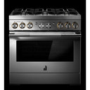 Jennair® 36" RISE™ Dual-Fuel Professional-Style Range JDRP436HL