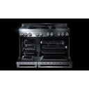 Jennair® 48" RISE™ Gas Professional-Style Range with Chrome-Infused Griddle and Infrared Grill JGRP748HL