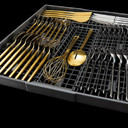 Jennair® Pocket Handle 24" Built-In Dishwasher with Precise Fit 3rd Rack for Cutlery with Plasma Coating, 39 dBA JDTS3924SP