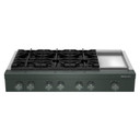 KitchenAid® 48-inch 6-Burner Gas Commercial-Style Rangetop with Griddle KCGK948TJP