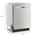 Whirlpool® Quiet Dishwasher with Boost Cycle and Pocket Handle WDP540HAMZ