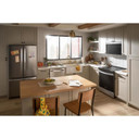 Whirlpool® 24” Stainless Steel Dishwasher with AI Intelligent Wash and Tall Top Rack WDT740SALZ
