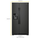 Whirlpool® 33-inch Wide Side-by-Side Refrigerator - 21 cu. ft. WRS331SDHB