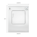 Whirlpool® 3.4 cu. ft. Compact Front Load Dryer with Flexible Installation LDR3822PQ