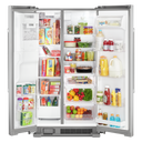 Maytag® 36-Inch Wide Side-by-Side Refrigerator with Exterior Ice and Water Dispenser - 25 Cu. Ft. MSS25C4MGZ