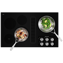 Kitchenaid® 36 Electric Downdraft Cooktop with 5 Elements KCED606GBL