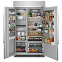 Kitchenaid® 30 Cu. Ft. 48 Built-In Side-by-Side Refrigerator with PrintShield™ Finish KBSN708MPS