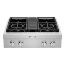 KitchenAid® 30'' 4-Burner Commercial-Style Gas Rangetop KCGC500JSS