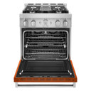 KitchenAid® 30'' Smart Commercial-Style Gas Range with 4 Burners KFGC500JSC