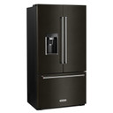 Kitchenaid® 23.8 cu. ft. 36" Counter-Depth French Door Platinum Interior Refrigerator with PrintShield™ Finish KRFC704FBS