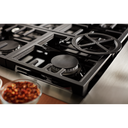 KitchenAid® 48'' Smart Commercial-Style Gas Range with Griddle KFGC558JYP