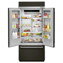 Kitchenaid® 20.8 Cu. Ft. 36 Width Built In Stainless Steel French Door Refrigerator with Platinum Interior Design KBFN506EBS