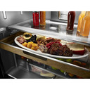 Kitchenaid® 23.8 cu. ft. 36" Counter-Depth French Door Platinum Interior Refrigerator with PrintShield™ Finish KRFC704FPS