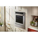 Kitchenaid® 23.8 cu. ft. 36" Counter-Depth French Door Platinum Interior Refrigerator with PrintShield™ Finish KRFC704FPS
