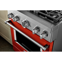KitchenAid® 30'' Smart Commercial-Style Dual Fuel Range with 4 Burners KFDC500JSC