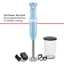 Kitchenaid® Cordless Variable Speed Hand Blender with Chopper and Whisk Attachment KHBBV83VB
