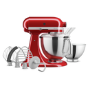 Kitchenaid® Artisan® Series 5 Quart Tilt-Head Stand Mixer with Premium Accessory Pack KSM195PSCA