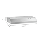 30 Range Hood with Full-Width Grease Filters WVU17UC0JS