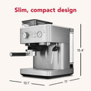 Kitchenaid® Semi Automatic Espresso Machine with Burr Grinder KES6551SX