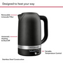 Kitchenaid® 1.7 Liter Electric Kettle KEK1701BK