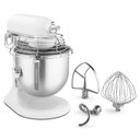 Kitchenaid® NSF Certified® Commercial Series 8-Qt Bowl Lift Stand Mixer with Stainless Steel Bowl Guard KSMC895WH