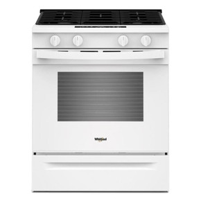 Whirlpool® 30-inch Gas Smart Range with No Preheat Mode and Steam Clean WSGS3330TW