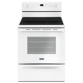Maytag® 30-Inch Wide Electric Range With Shatter-Resistant Cooktop - 5.3 Cu. Ft. YMER6600FW