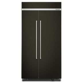 Kitchenaid® 25.5 Cu Ft. 42" Built-In Side-by-Side Refrigerator with PrintShield™ Finish KBSN702MBS