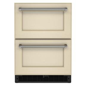 Kitchenaid® 24" Panel-Ready Undercounter Double-Drawer Refrigerator KUDR204KPA