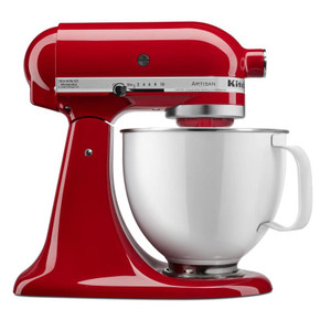 Kitchenaid® Artisan® Series Tilt-Head Stand Mixer with 5 Quart  White Colorfast Finish Stainless Steel Bowl KSM150WPER