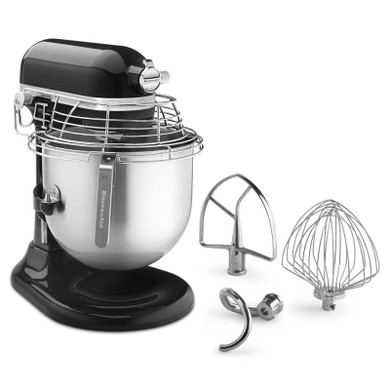 Kitchenaid® NSF Certified® Commercial Series 8-Qt Bowl Lift Stand Mixer with Stainless Steel Bowl Guard KSMC895OB