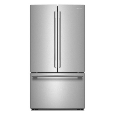 Kitchenaid® 31 cu. ft. French Door Refrigerator with Interior Water and Ice KRFF336SPS