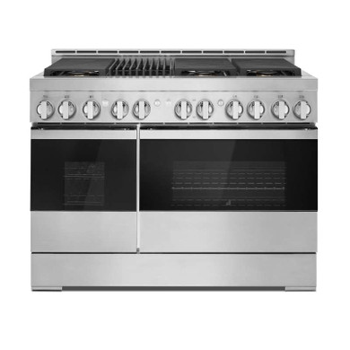 Jennair® 48" NOIR™ Gas Professional-Style Range with Infrared Grill JGRP648HM