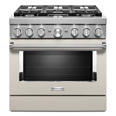 KitchenAid® 36'' Smart Commercial-Style Gas Range with 6 Burners KFGC506JMH