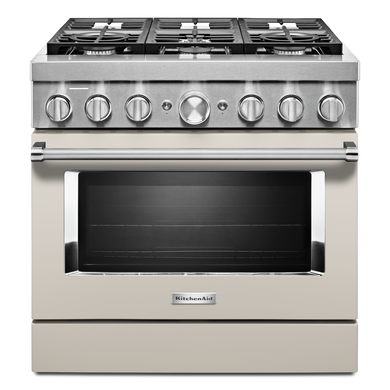 KitchenAid® 36'' Smart Commercial-Style Gas Range with 6 Burners KFGC506JMH