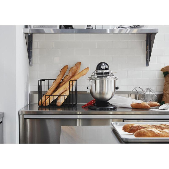 Kitchenaid® NSF Certified® Commercial Series 8-Qt Bowl Lift Stand Mixer with Stainless Steel Bowl Guard KSMC895OB