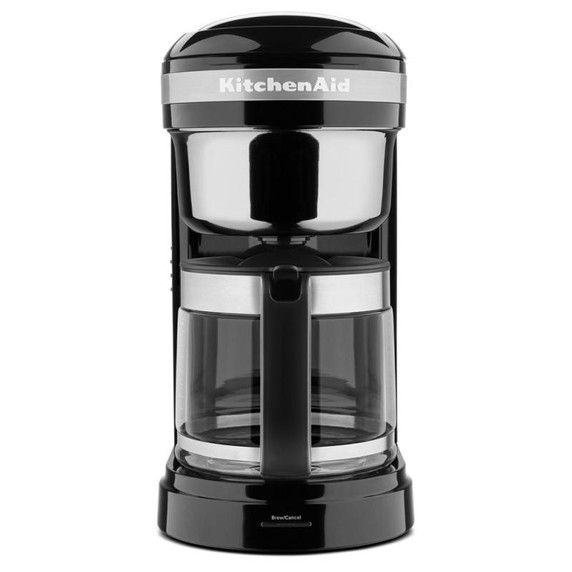 Kitchenaid® 12 Cup Drip Coffee Maker with Spiral Showerhead and Programmable Warming Plate KCM1209OB