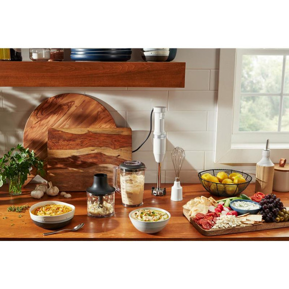 Kitchenaid® Variable Speed Corded Hand Blender with Accessories KHBV83WH