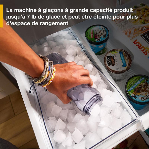 Whirlpool® 36-Inch French Door Refrigerator with Ice Maker - 31 cu. ft. WRFF3136SW Whirlpool® 36-Inch French Door Refrigerator with Ice Maker - 31 cu. ft. WRFF3136SW